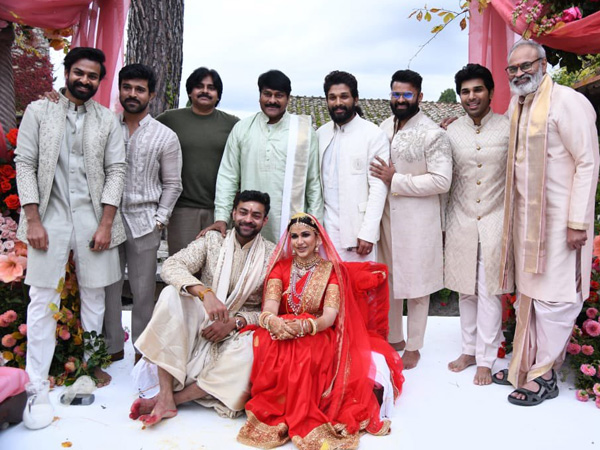 Pawan Kalyan And Ram Charan Wear Simple Dress in Varun Tej Lavanya Tripathi Marriage Pawan Kalyan And Ram Charan Wear Simple Dress in Varun Tej Lavanya Tripathi Marriage