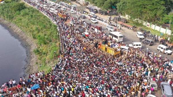 Captain Vijayakanth funerals and Last rites finished with state honours