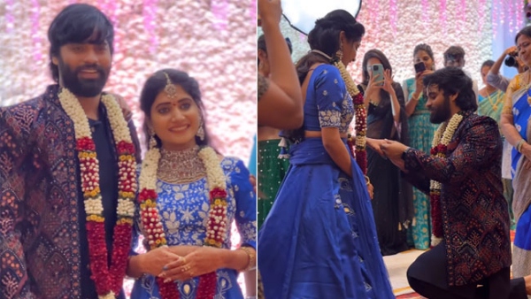 Bigg Boss Beauty Vasanthi Krishnan Engagement Photos Goes Viral 