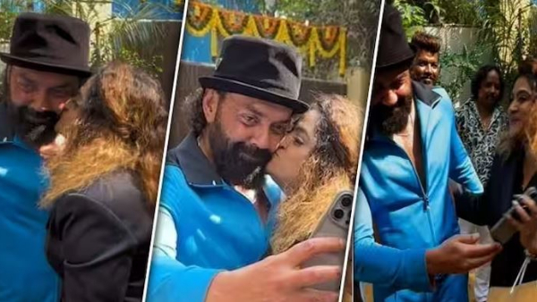 Animal Fame Bobby Deol gets wierd Kiss from Fans on his 55th Birth Day Celebrations Animal Fame Bobby Deol gets wierd Kiss from Fans on his 55th Birth Day Celebrations