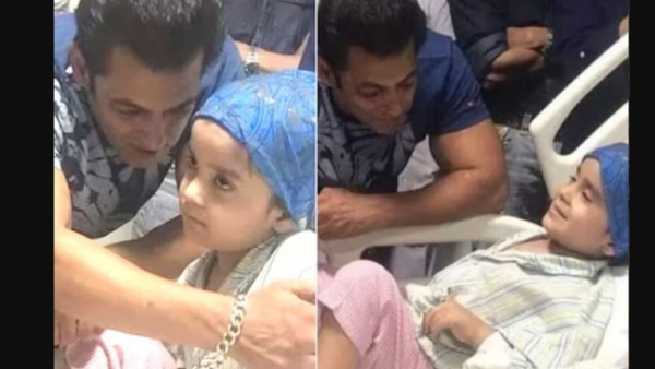  Bollywood Hero Salman Khan Meets Cancer Survivor 9 Year Old Child Full Details Here