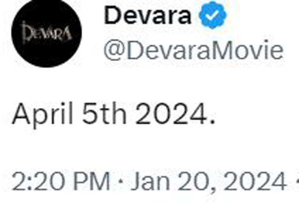 Devara Movie Team Gives Clarity On Release Postponement