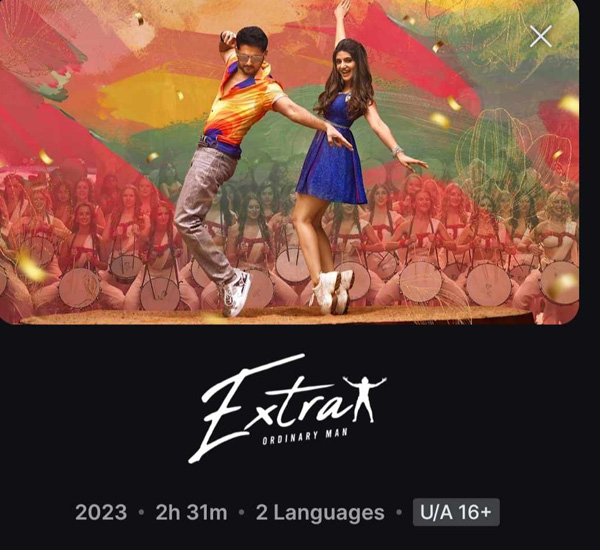 Nithiin Starrer Extra Ordinary Man OTT Streaming Started on Hotstar