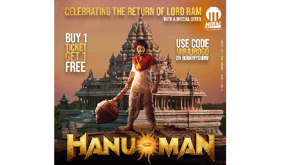 Prashanth Varma Teja Sajja HanuMan Movie Bumper Offer By one Get One Ticket Free