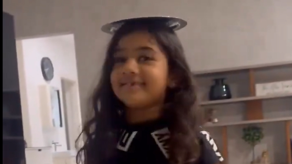 Icon Star Allu Arjun Daughter Allu Arha Animal Movie Jamal Kudu Dance Video Viral