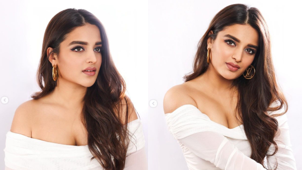 Raja Saab Movie Heroine Nidhhi Agerwal Latest Nice Photos Viral