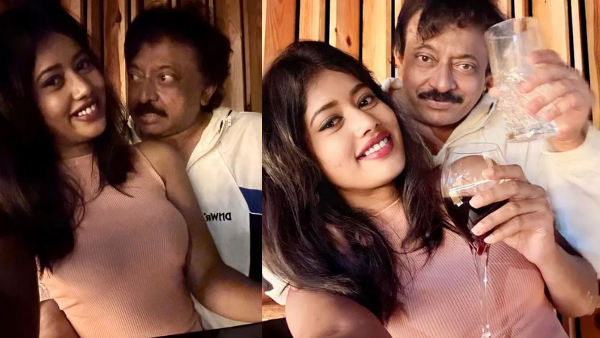 Ram Gopal Varma Partying with Young Heroine Siri Stazie in Pub Photos Goes Trending