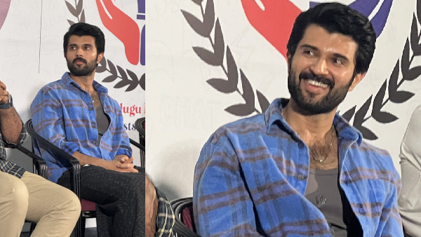 Vijay Devarakonda in Family Star Avatar at TFJA Event Check Details