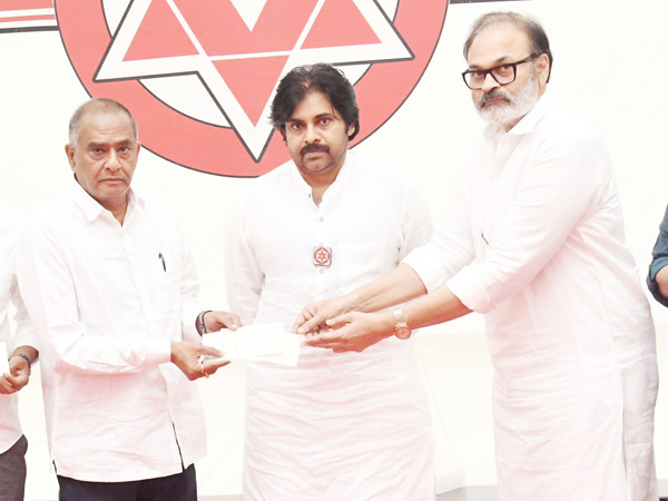 Pawan Kalyan donates 10 Crores to Jana Sena party for Election Campaign