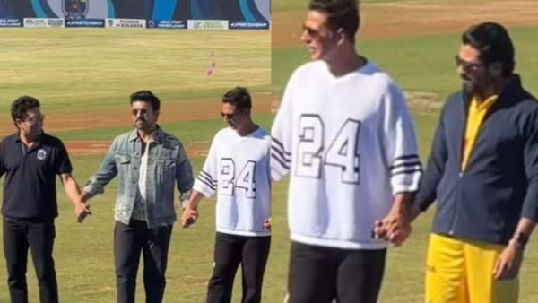Indian Street Premier League starts grandly Sachin Tendulkar Akshay Kumar dance on Ram Charan s naatu Naatu Song Indian Street Premier League starts grandly Sachin Tendulkar Akshay Kumar dance on Ram Charan s naatu Naatu Song