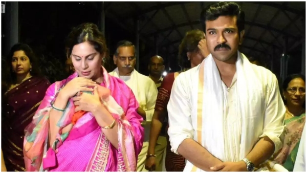 Ram Charan Upasana Konidela At Tirumala Suddenly Klin Kaara Face Reveal Video Goes Viral Ram Charan Upasana Konidela At Tirumala Suddenly Klin Kaara Face Reveal Video Goes Viral