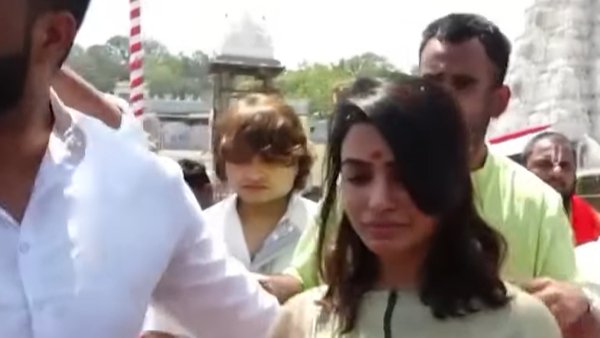 Samantha Ruth Prabhu Visited Tirumala got blessings from Balaji with Preetham Jukalker