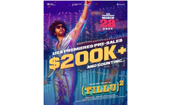 Tillu Square Movie Crossed 200K Dollar Mark in USA Premiere Advance Sales