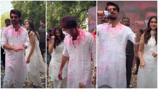 Hero Vijay Devarakonda Holi Celebrations With new heroine Check Details