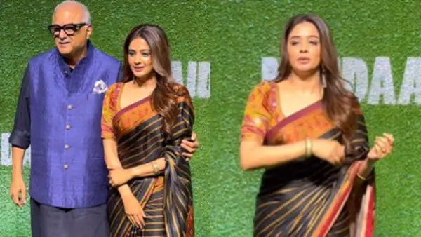 Boney Kapoor Misbehave With Heroine Priyamani In Maidaan Event Boney Kapoor Misbehave With Heroine Priyamani In Maidaan Event