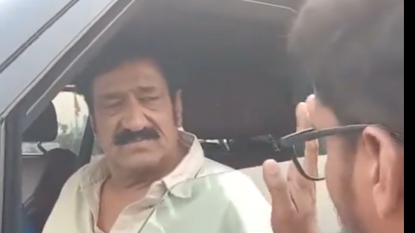 Actor Raghu Babu Car hits the BRS Leader vehicle at Nalgonda Bypass Road