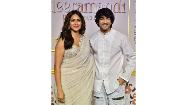 Mrunal Thakur seen with Mysterious Boyfriend at Heeramandi Special Screening in Mumbai