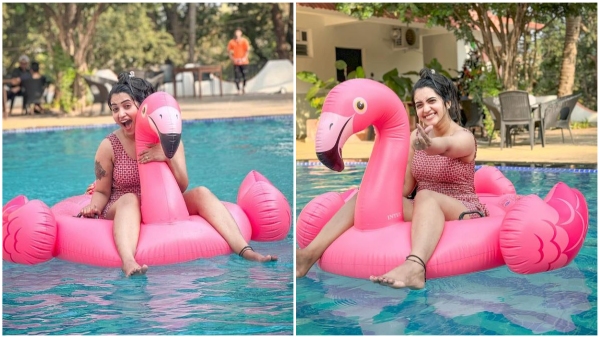 Anchor Sravanthi Chokarapu Swimming Pool Photos Goes Viral