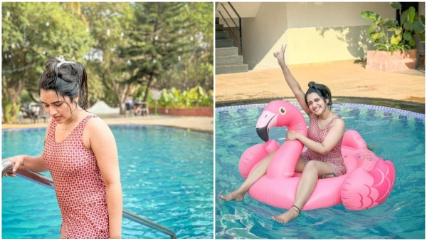 Anchor Sravanthi Chokarapu Swimming Pool Photos Goes Viral