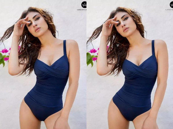 Bollywood Nagin Beauty Mouni Roy Monokini Dress Look Photos Goes Viral