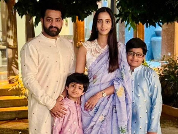 jr ntr wife lakshmi Pranathi and kids return to Hyderabad from vacation jr ntr wife lakshmi Pranathi and kids return to Hyderabad from vacation