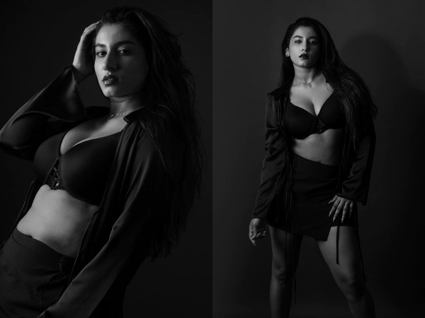 Anchor Vishnu Priya Stunning and Sizzling Photos in Block Goes Viral