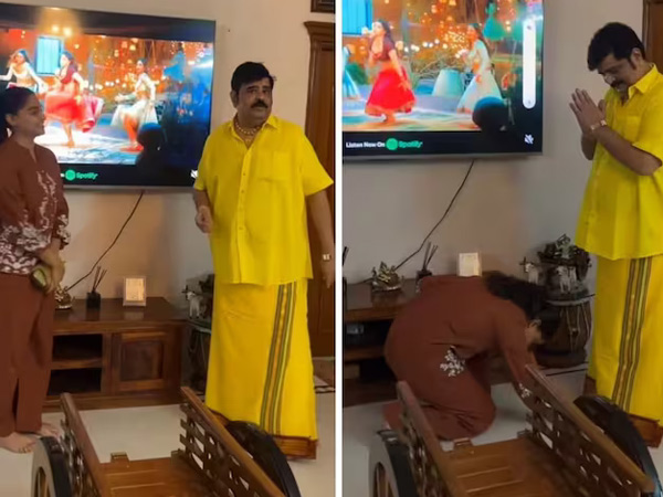 Astrologer Venu Swamy special pooja at Actress NIshvika Naidu s home Astrologer Venu Swamy special pooja at Actress NIshvika Naidu s home