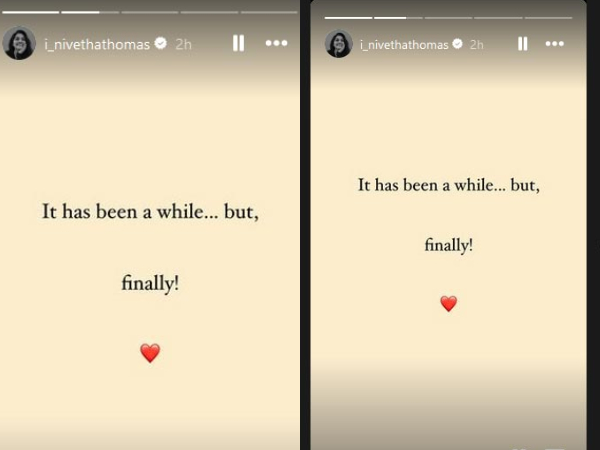 young heroine nivetha thomas latest post breaks fans hearts on her relationship