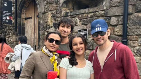 Is Mahesh babu s Son Gautham Ghattamneni s entry Telugu Film Industry Narmada shared video goes viral