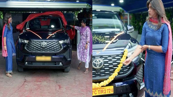 Rithu Chowdary Bought Innova Crysta Hycross