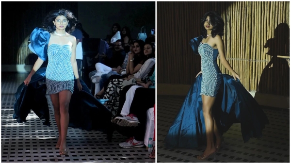Sukriti ramp walk photos goes viral in a fashion show