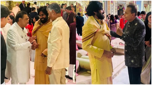 Pawan Kalyan Reveals How leaders debate Janasena Victory in at Anant Ambani marriage Pawan Kalyan Reveals How leaders debate Janasena Victory in at Anant Ambani marriage