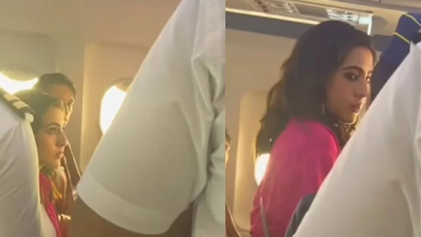 bollywood beauty sara ali khan controversy with air hostess