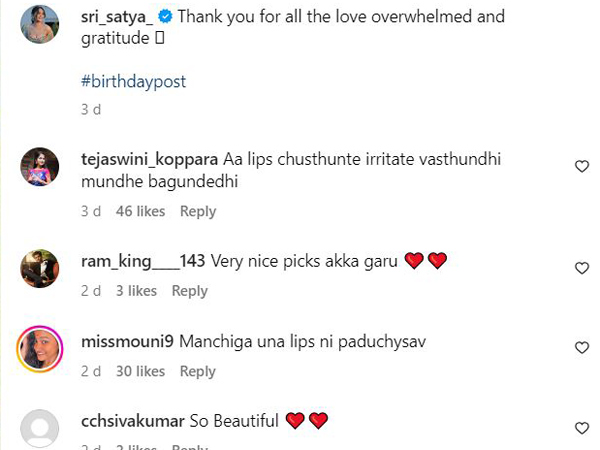 Bigg Boss Fame Sri Satya Did Plastic Surgery for Lips News Gone Hot Topic