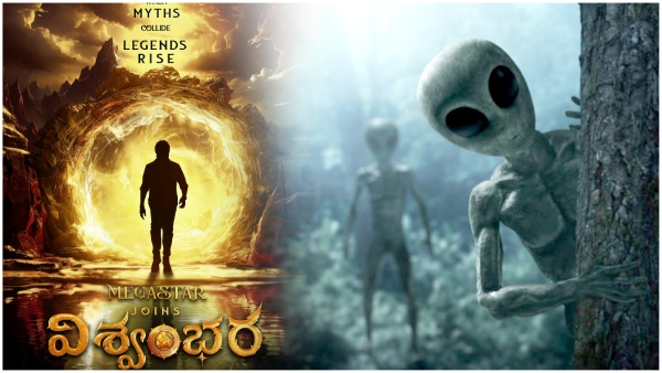 Aliens Episode Highlight In Chiranjeevi Starrer Viswambhara Movie Aliens Episode Highlight In Chiranjeevi Starrer Viswambhara Movie