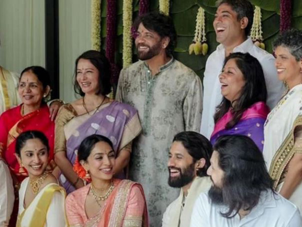 Naga Chaitanya and Sobhita Dhulipala Family Photos Goes Viral Naga Chaitanya and Sobhita Dhulipala Family Photos Goes Viral