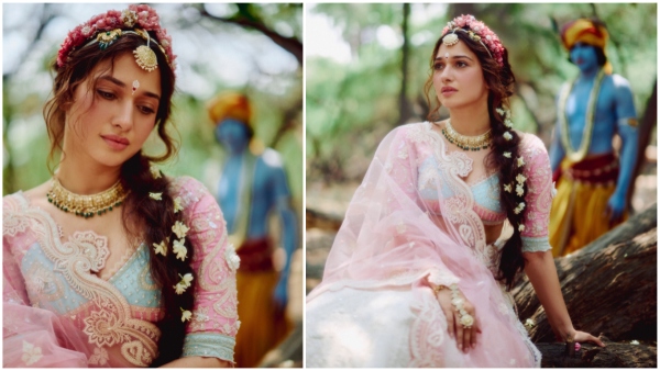 Actress Tamannaah Bhatia turns modern day Radha pics goes viral in social media