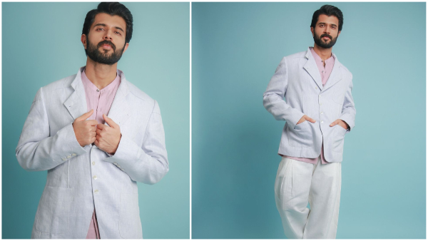 vijay devarakonda with white suit photos goes viral here s the details