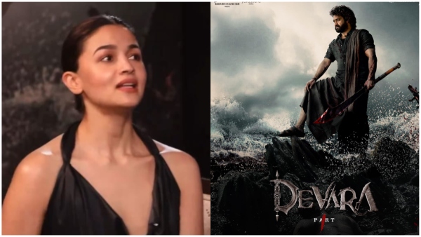 Bollywood actress Alia Bhatt sang the Chuttamalle song from Devara movie Jr NTR and Karan Johar impressed