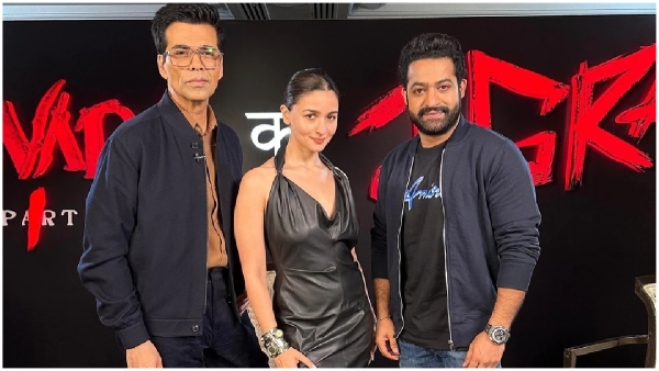 Bollywood actress Alia Bhatt sang the Chuttamalle song from Devara movie Jr NTR and Karan Johar impressed