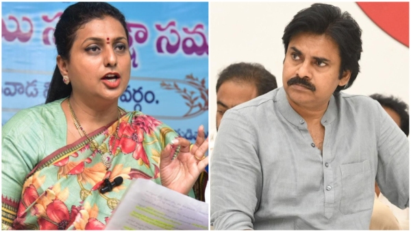 Roja Selvamani attacks on Pawan Kalyan and Chandrababu Naidu over Vijayawada Floods Roja Selvamani attacks on Pawan Kalyan and Chandrababu Naidu over Vijayawada Floods