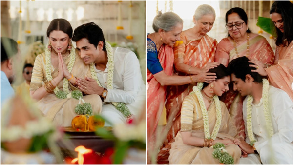 Siddharth and Aditi Rao Hydari get Married In South Indian traditional At Telangana Temple Siddharth and Aditi Rao Hydari get Married In South Indian traditional At Telangana Temple