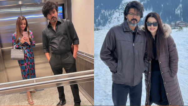 Trisha Krishnan Shares Vijay s The Goat s Song photos in Instagram goes Viral