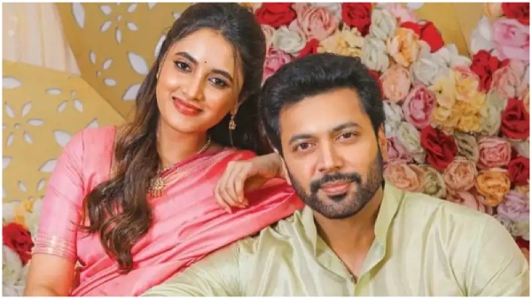 Did Jayam Ravi and Priyanka Mohan Secretly Get Engaged in Goa Amid Divorce Row With Aarti wedding photo viral soial media