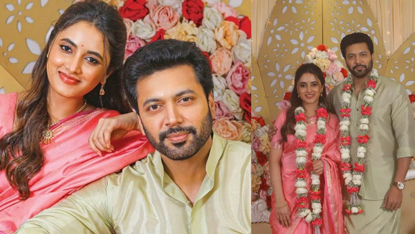 priyanka Arul mohan breaks silence on her engagement pics with jayam ravi