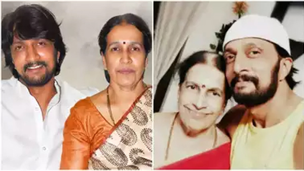 Kannada star hero kiccha sudeep mother saroja Sanjeev passes away