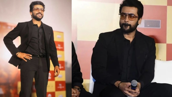 Suriya Apologizes To Media For Late Arrival to Kanguva Promotions in Mumbai paparazzi