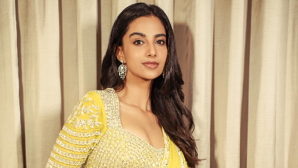 Meenakshi Chaudhary Reacts On Her Marriage Rumors With Sushanth in Mechanic Rocky promotins Meenakshi Chaudhary Reacts On Her Marriage Rumors With Sushanth in Mechanic Rocky promotins