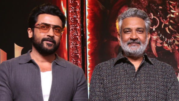 hero Suriya revealed secret that Kollywood producer K E Gnanavel Raja has set director Rajamouli s photo as moblie wallpaper