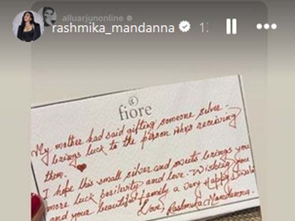 rashmika mandanna sends special gift to allu arjun